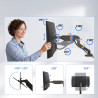 brazo monitor negro soporte monitor acero 3