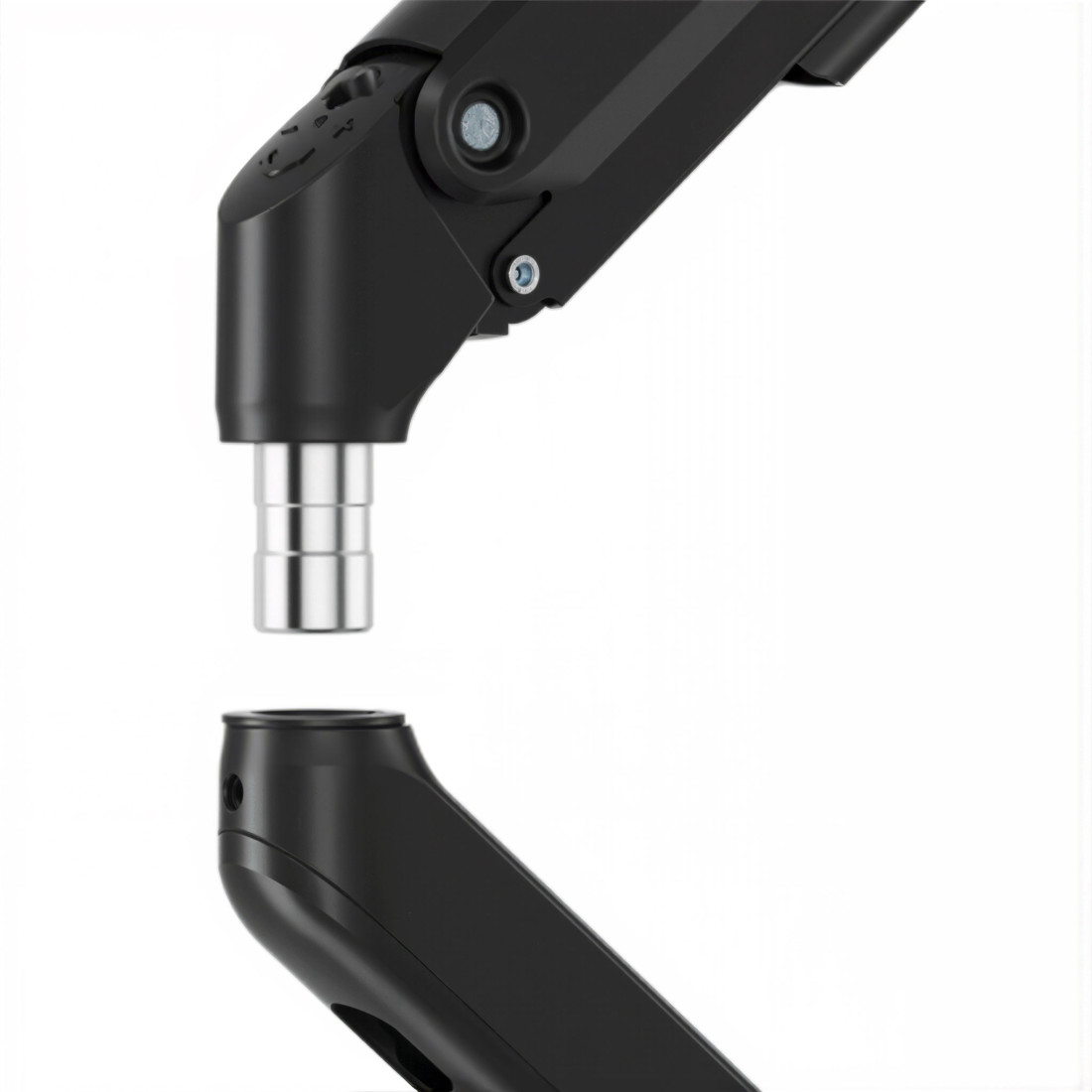 brazo monitor negro soporte monitor acero 10
