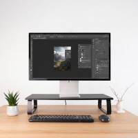 Eleva la pantalla para trabajar con mayor comodidad