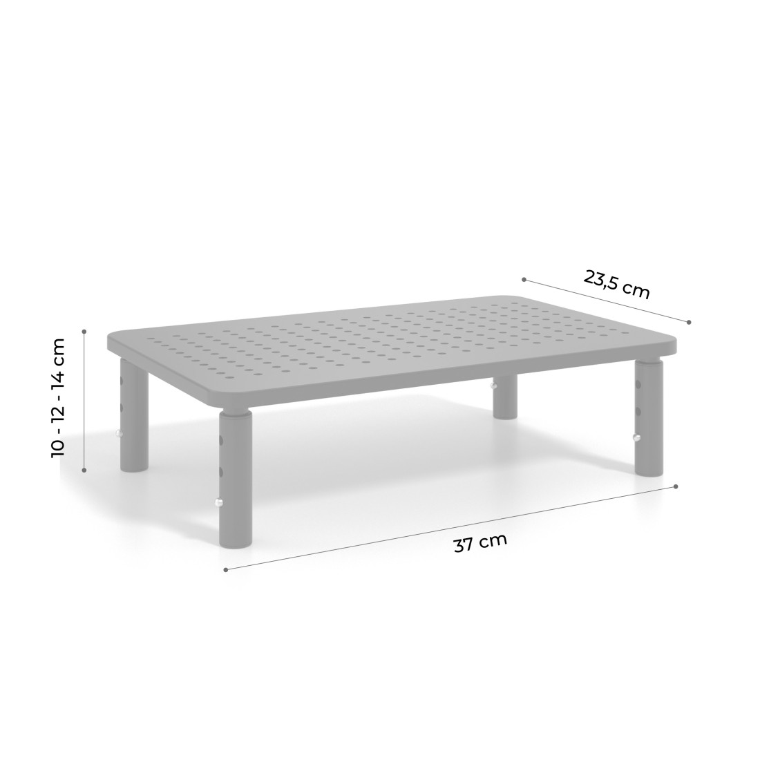 tecnologia y ergonomia negro soporte monitor 13