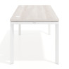 Mesa de escritorio Delta Open, fondo 80cm, estructura blanca