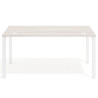 Mesa de escritorio Delta Open, fondo 80cm, estructura blanca