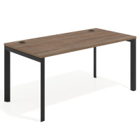 Mesa de escritorio Delta Open, fondo 80cm, estructura negra - NOCE SABI, 120X80