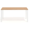 Mesa de escritorio Delta Open, fondo 60cm, estructura blanca