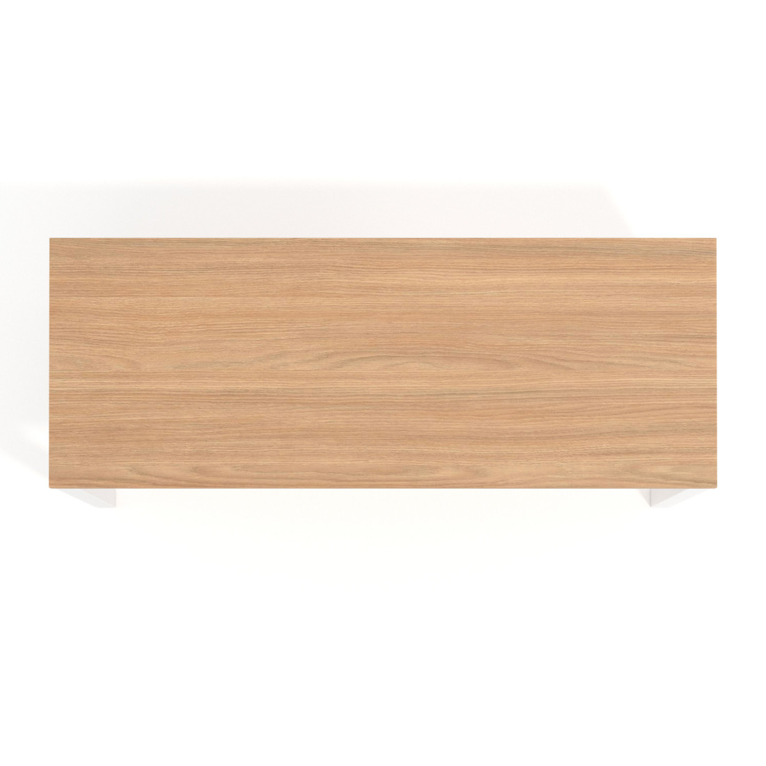 Mesa de escritorio Delta Open, fondo 60cm, estructura blanca