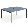mesa co working 120x126 azul talco delta open 1