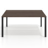 Mesa de oficina  multipuesto Delta Open, fondo 126cm, estructura negra