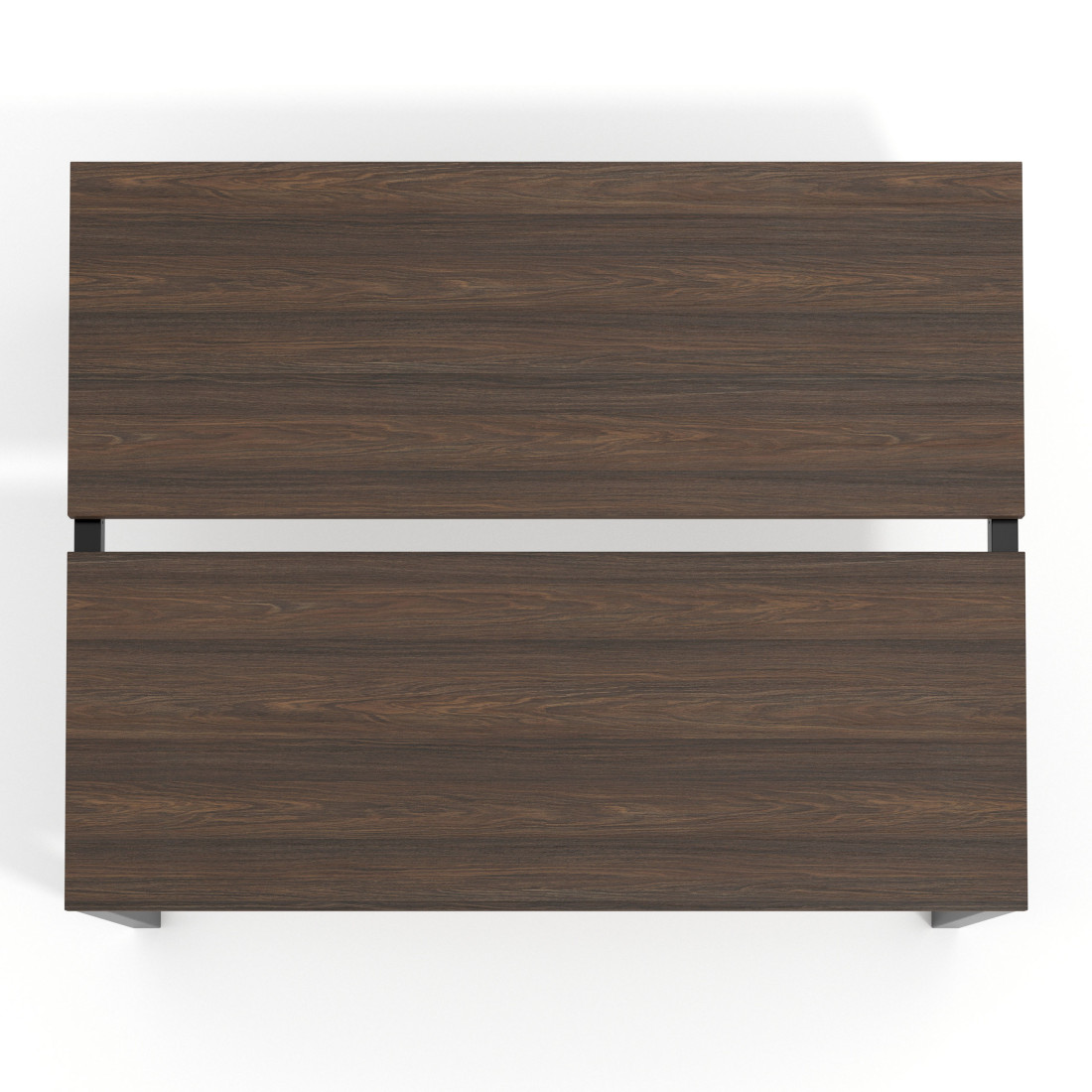 Mesa de oficina  multipuesto Delta Open, fondo 126cm, estructura negra