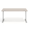 Mesa de Escritorio Task, pata en T, fondo 80cm, estructura aluminio
