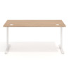 Mesa de Escritorio Task, pata en T, fondo 80cm, estructura blanca