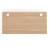 Mesa de Escritorio Task, pata en T, fondo 80cm, estructura blanca
