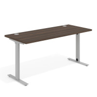 Mesa de Escritorio Task, pata en T, fondo 68cm, estructura aluminio - MISTRAL, 120x68