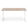 Mesa de Escritorio Task, pata en T, fondo 68cm, estructura blanca