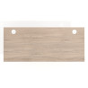 Mesa de Escritorio Task, pata en T, fondo 68cm, estructura blanca