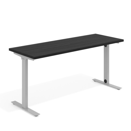 Mesa de Escritorio Task, pata en T, fondo 60cm, estructura aluminio - 120x60
