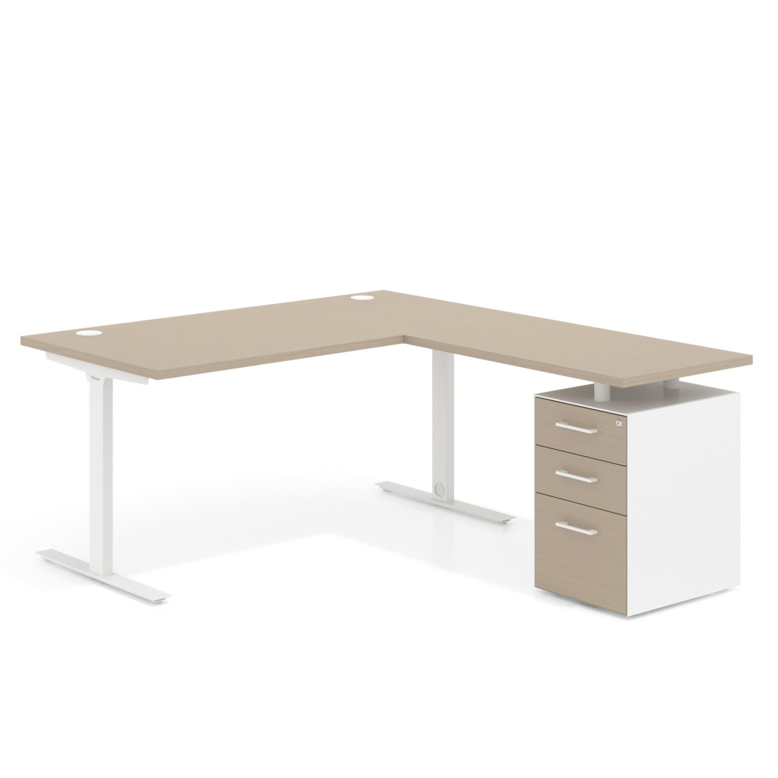mesa en l 120x180 canvas task mesa con ala pedestal melamina 1