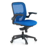 Silla ergonómica Gioconda, soporte lumbar, red - azul