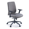silla giratoria gris wind tapizada tejido tela 1
