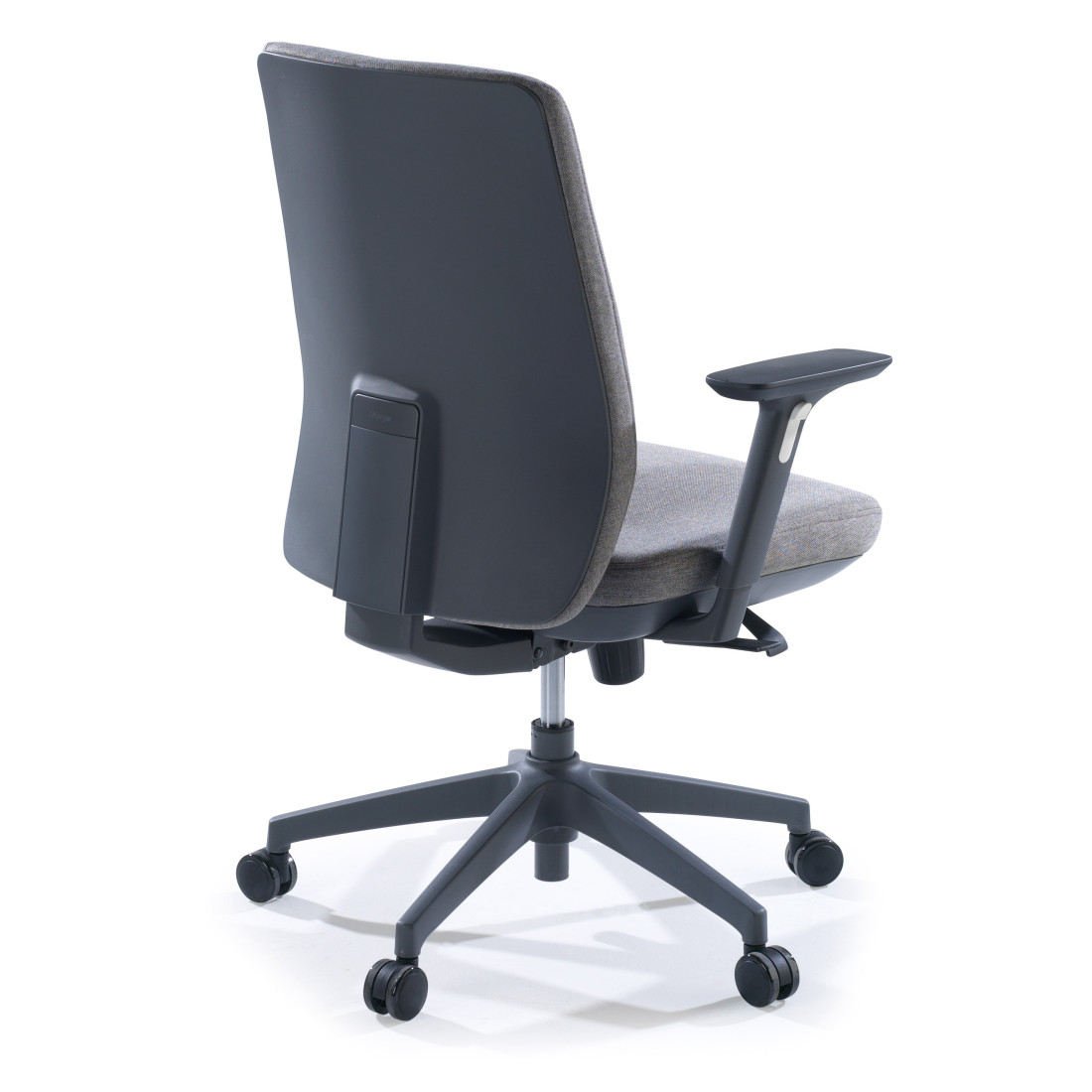 silla giratoria gris wind tapizada tejido tela 6
