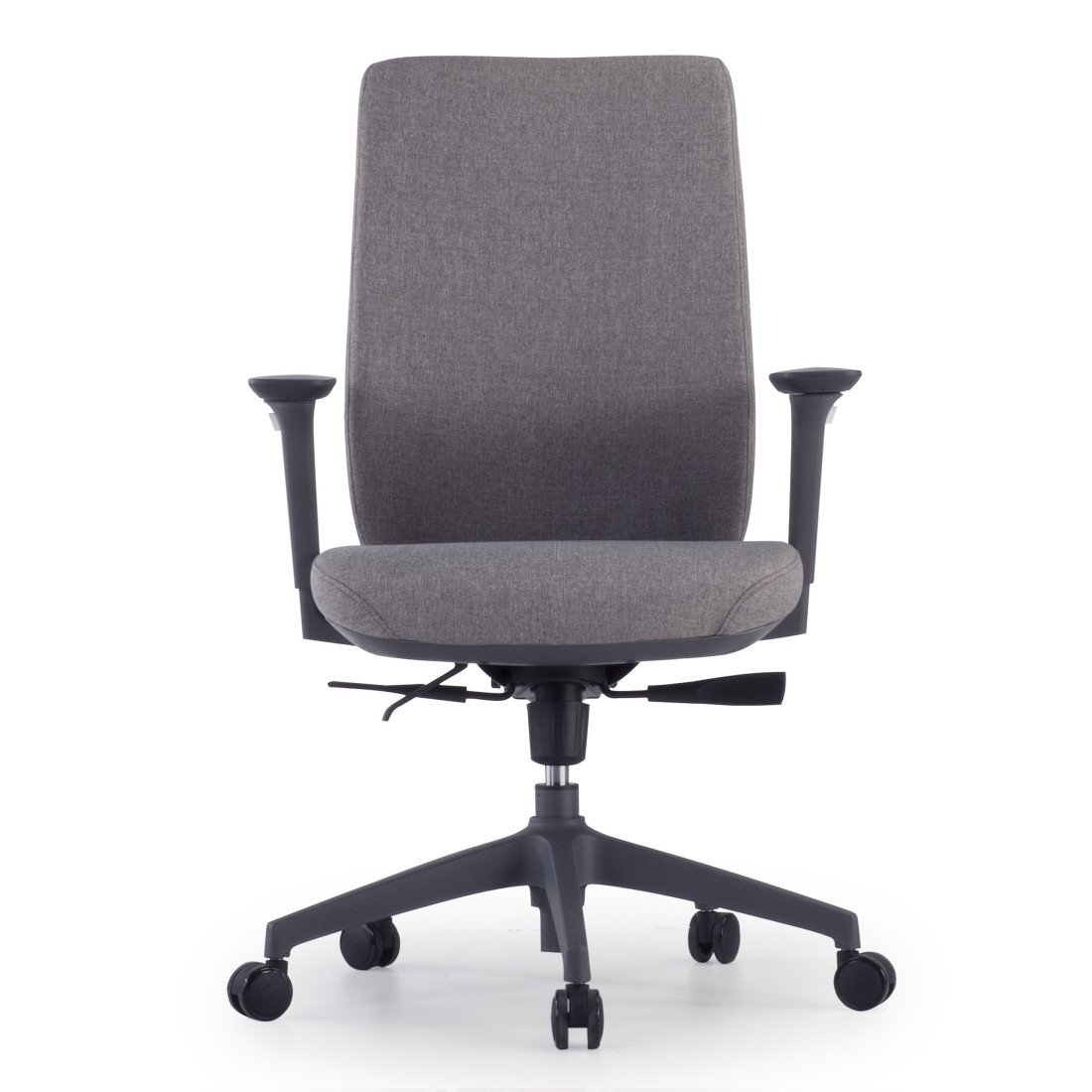 silla giratoria gris wind tapizada tejido tela 4
