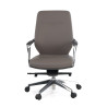 sillon de oficina gris duo respaldo bajo bicolor piel sintetica 3