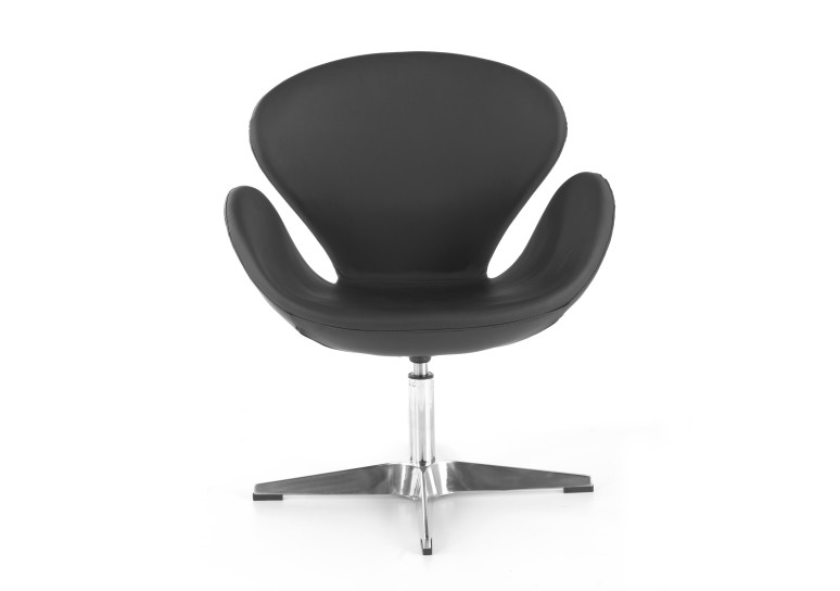 sillon para sala de espera negro club piel sintetica 3