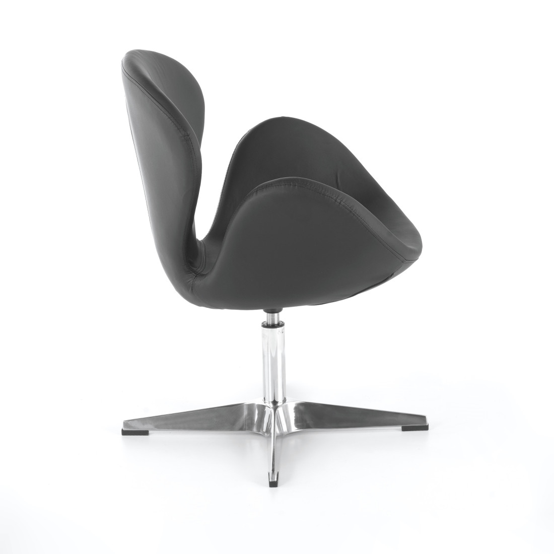 sillon para sala de espera negro club piel sintetica 6