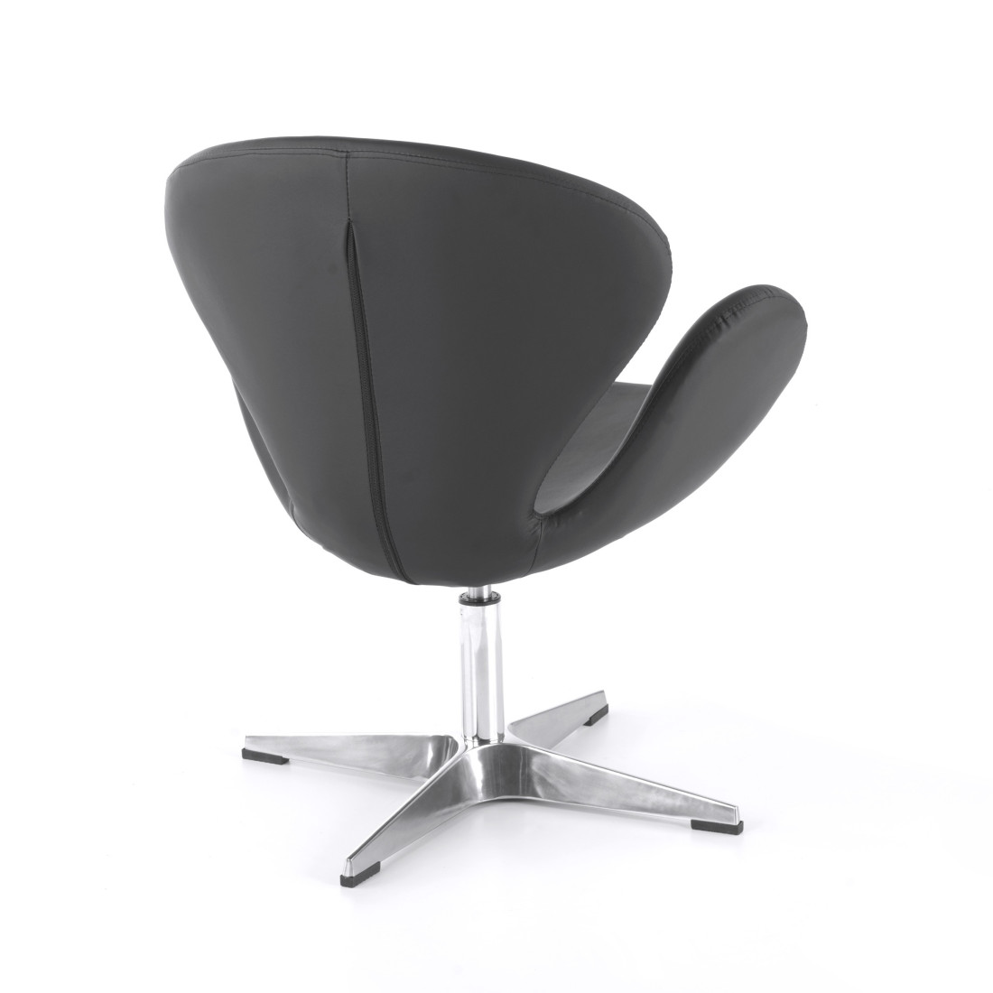 sillon para sala de espera negro club piel sintetica 7