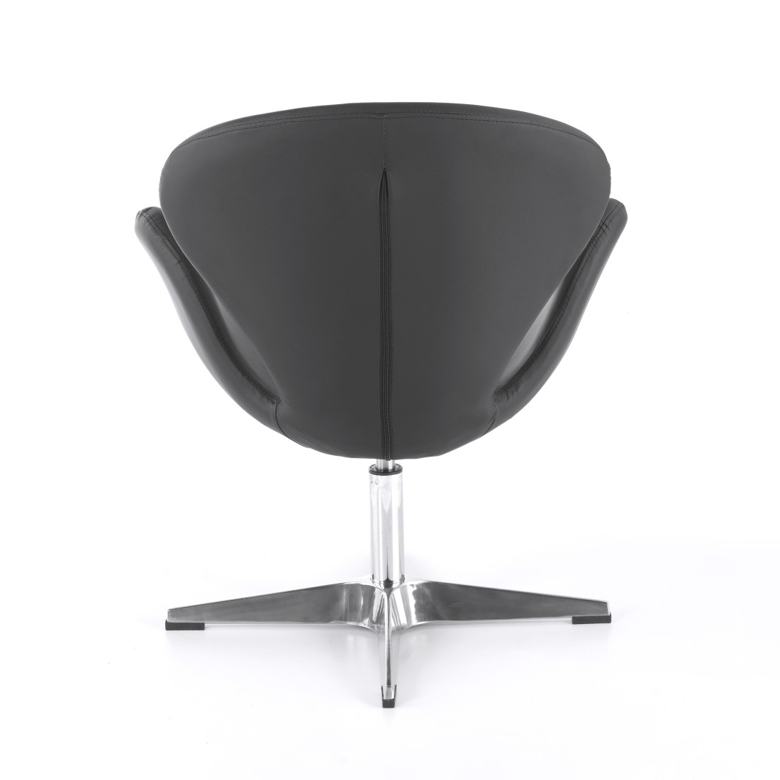 sillon para sala de espera negro club piel sintetica 8