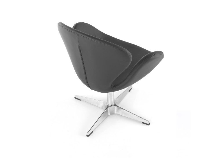 sillon para sala de espera negro club piel sintetica 5