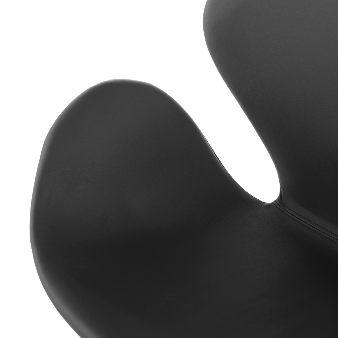 sillon para sala de espera negro club piel sintetica 4