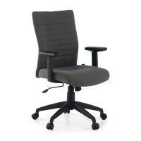 Silla de escritorio giratoria Parma, mecanismo basculante - gris