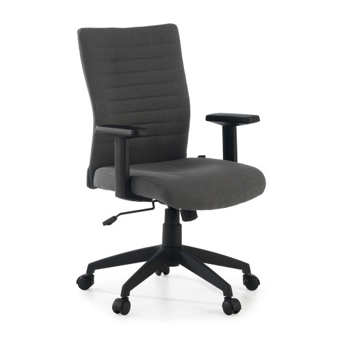 Silla de escritorio giratoria Parma, mecanismo basculante - Gris