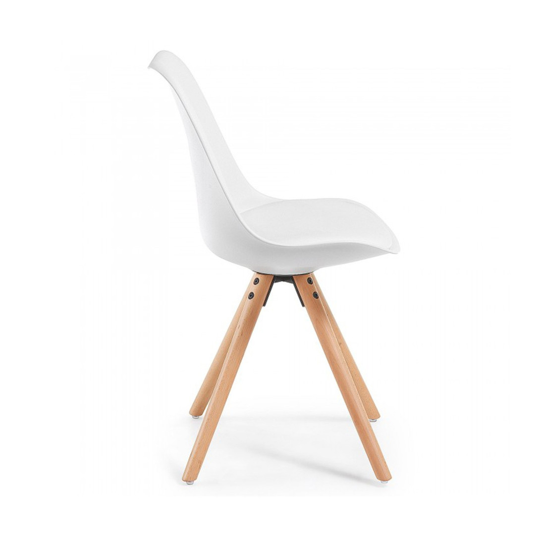silla nordica blanco nordic silla patas de madera plastico 4