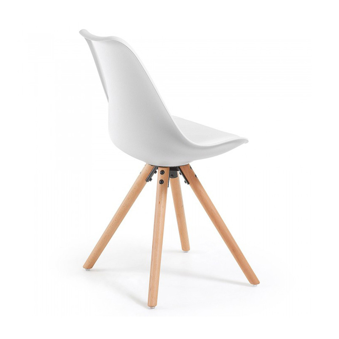 silla nordica blanco nordic silla patas de madera plastico 5