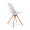 silla nordica blanco nordic silla patas de madera plastico 5