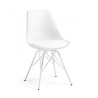 Silla confidente de diseño Nordic, patas de madera