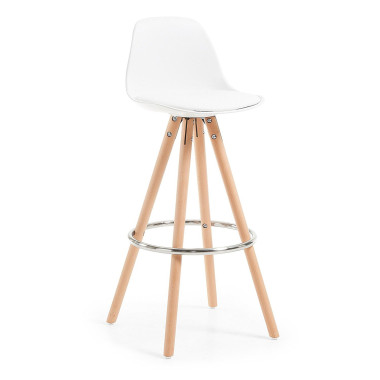 taburete, patas de madera