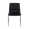 silla confidente negro cube 4 patas piel sintetica 2