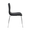 silla confidente negro cube 4 patas piel sintetica 6