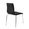 silla confidente negro cube 4 patas piel sintetica 5