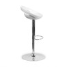 taburete de oficina blanco mirko plastico 7