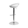 taburete de oficina blanco mirko plastico 6