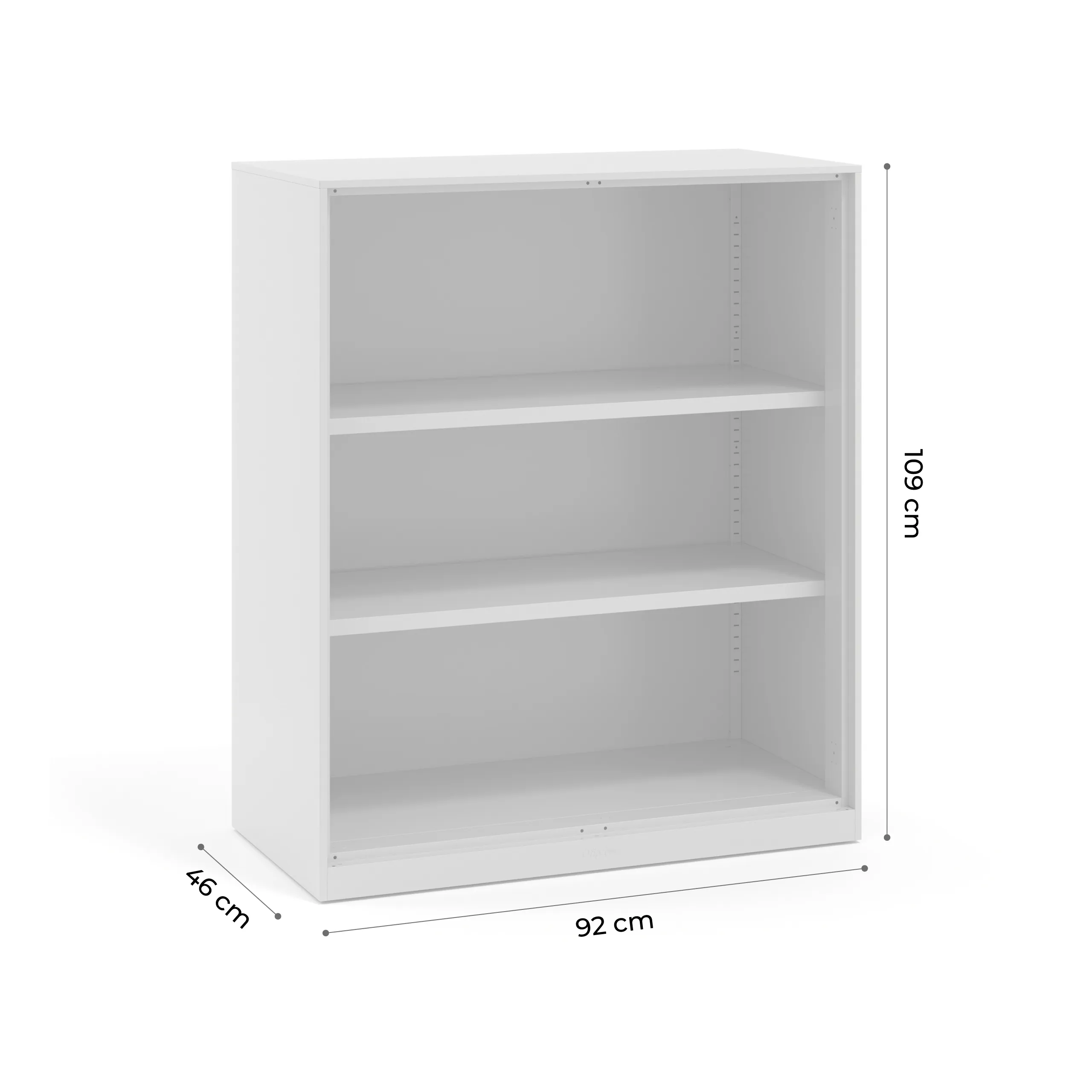 Estanteria de metal para oficina sin puertas Strong 109x92cm
