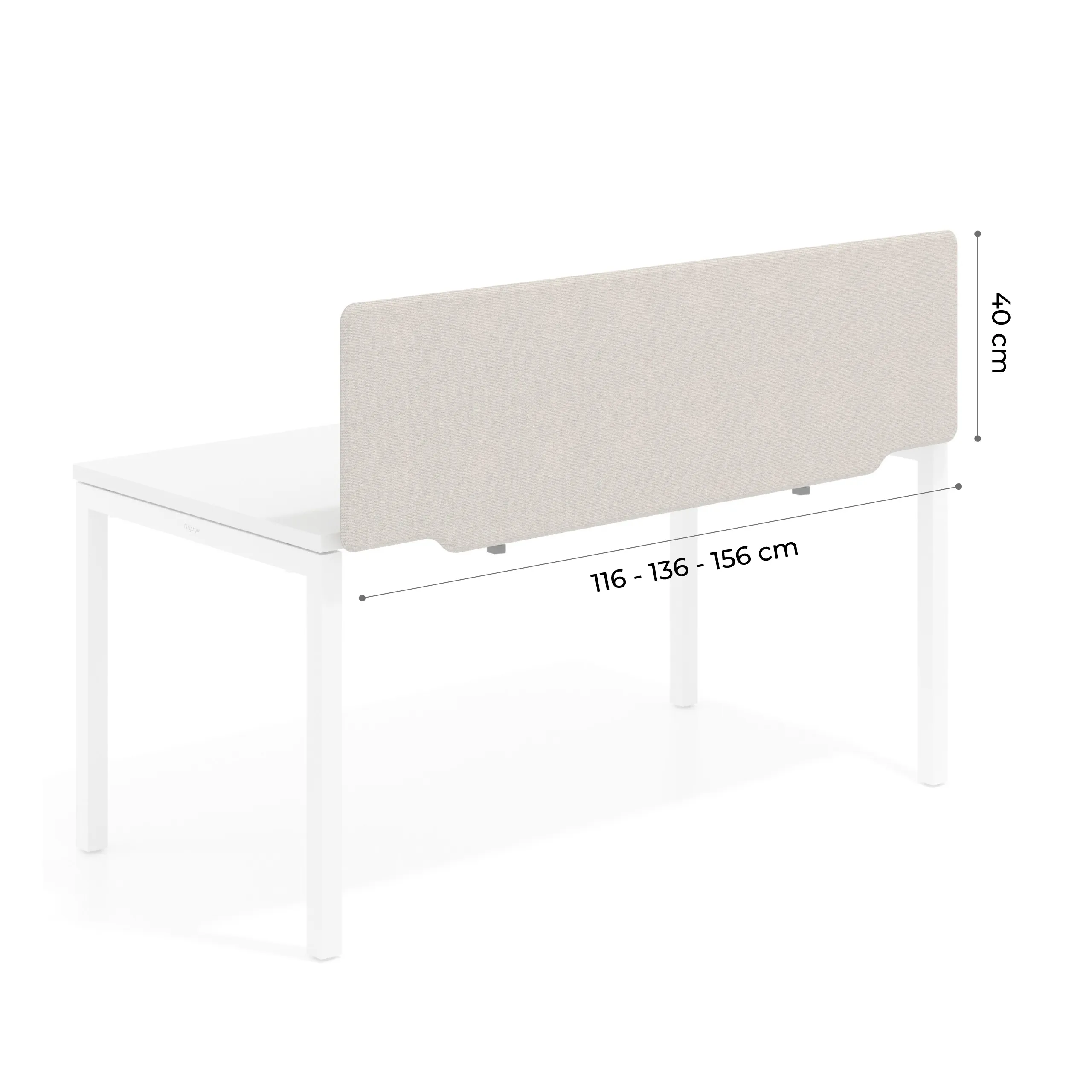 Pantalla acústica Hover con forma, tapizado PET