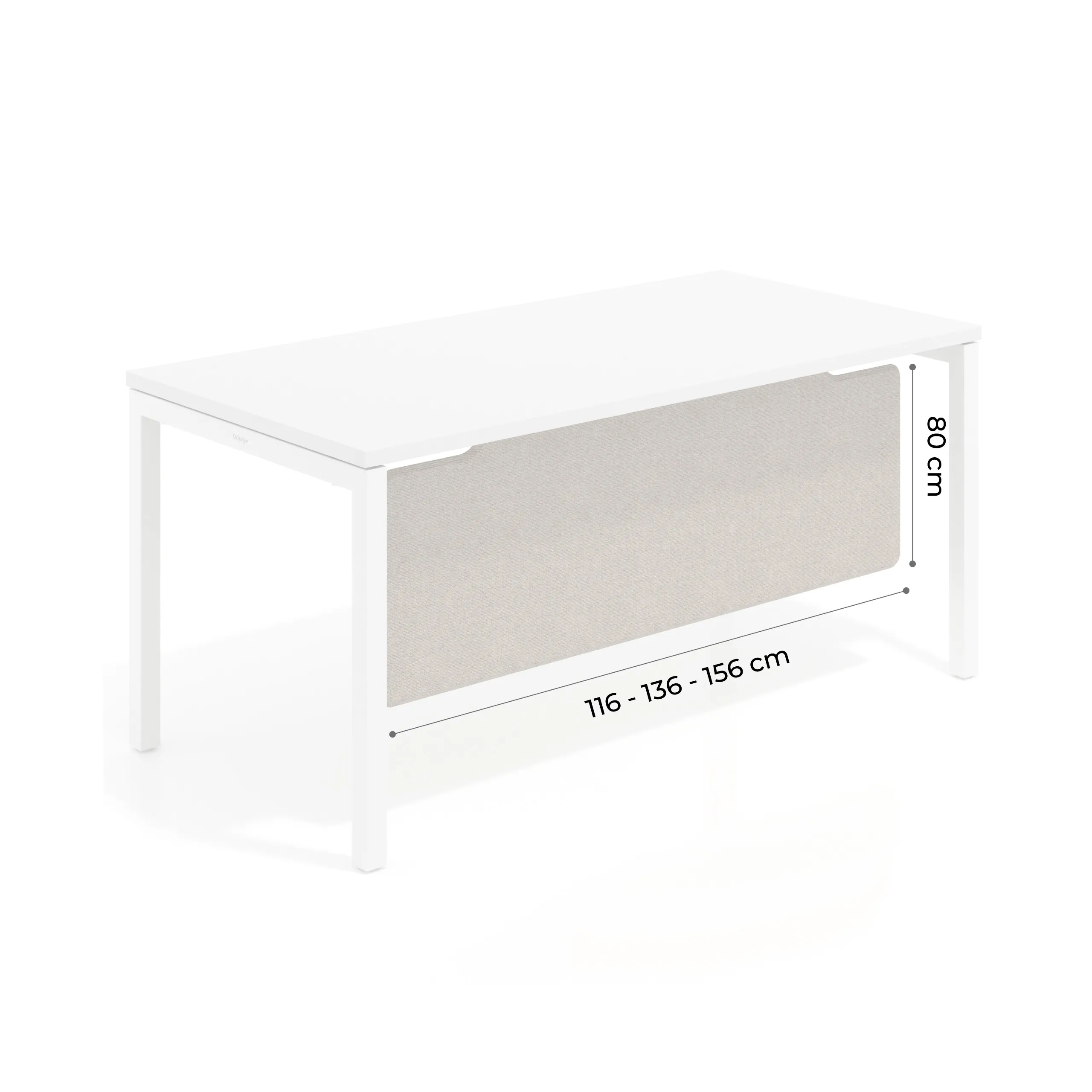 Frontis para mesa Hover tapizado PET