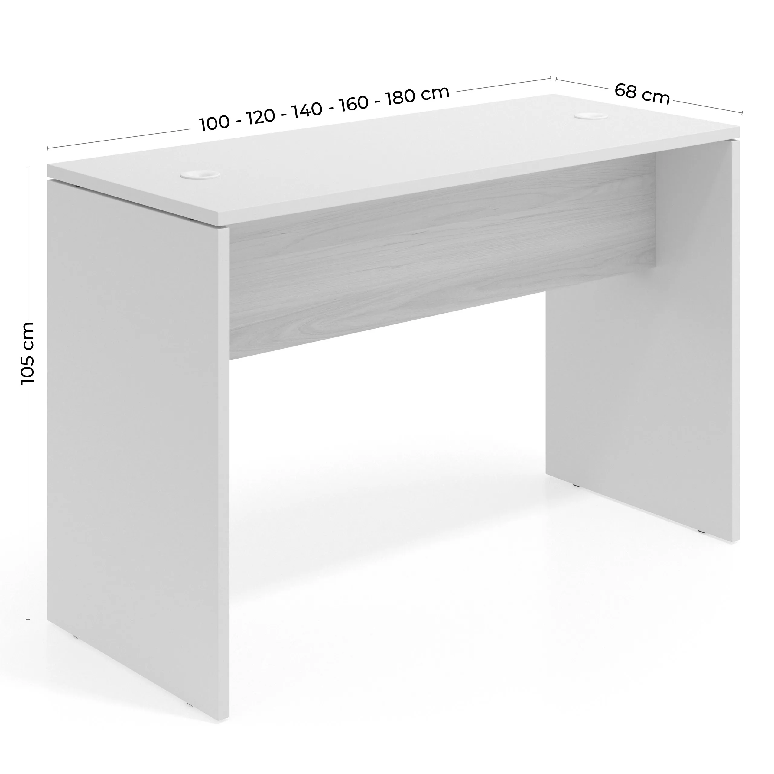 Mesa Alta de Oficina WorkPlus diseño monocolor
